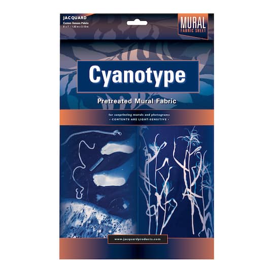 Jacquard Cyanotype Mural Fabric, 60" x 84"